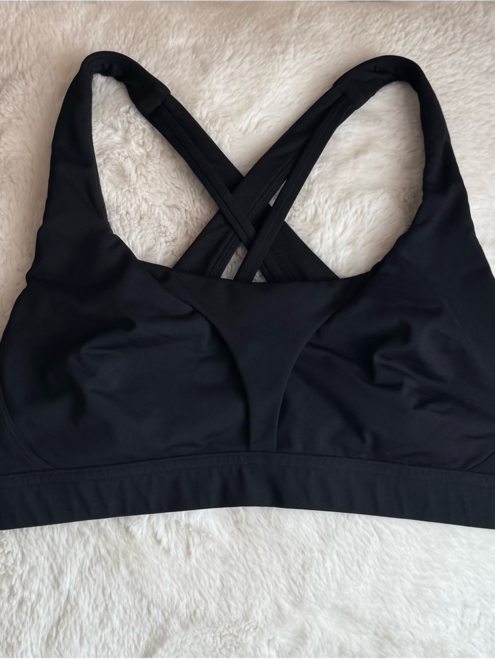 lululemon athletica Black Crisscross Back Sports Bra